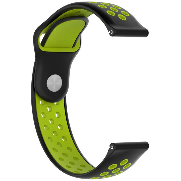 

Силиконовый ремешок Smart Band в AmazFit Bip черно-зеленый