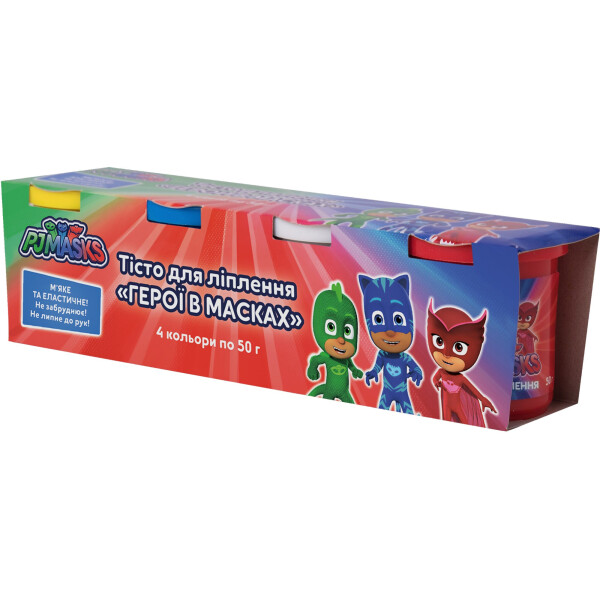 

Тесто для лепки PJ Masks Герои в масках 4 баночки по 50 г (120809)