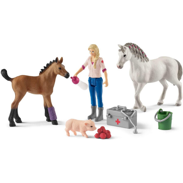 

Игровой набор Schleich Кобыла и жеребенок у врача (42486)