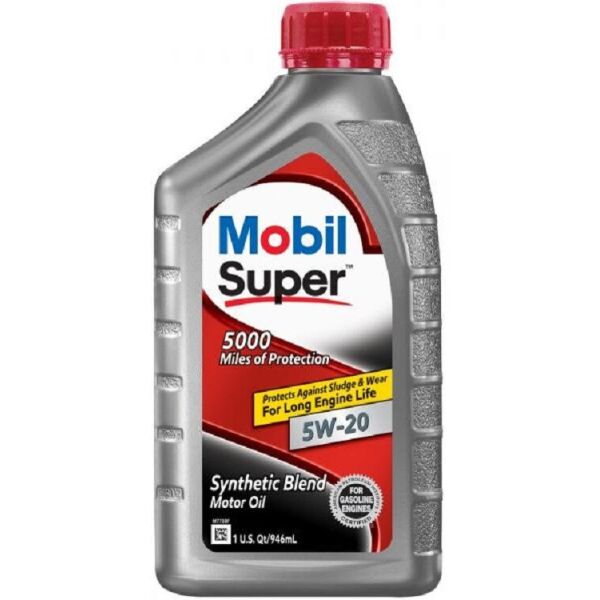 

Масло моторное Mobil Super 5000 Synthetic Blend 5W-20, 0,946 л
