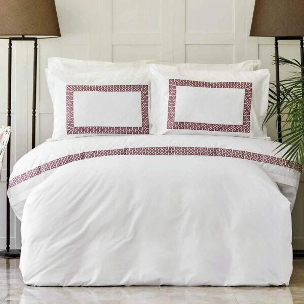 

Комплект постельного белья Karaca Home ранфорс - Alyssa gul kurusu розовый евро (svt-2000022267953)