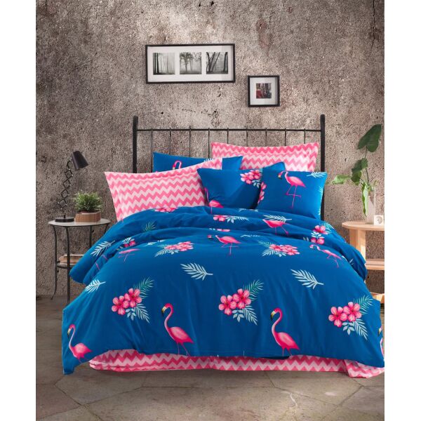 

Комплект постельного белья Lotus Home Perfect Ranforce - Flamingo голубой полуторный (svt-2000022267168)