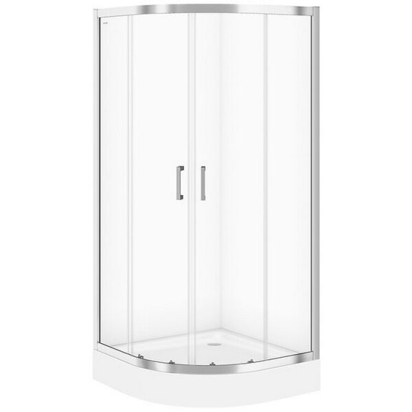 

Душевая кабина Cersanit Basic 90X90X185 полукруглая, прозрачное стекло, S158-005