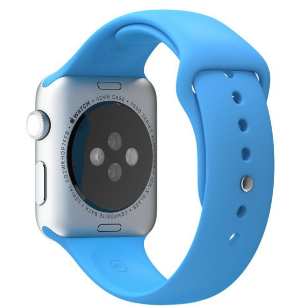 

Ремешок для Apple Watch 42/44 мм - Coteetci W3 голубой