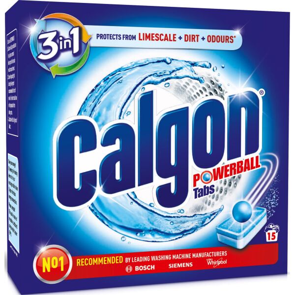 

Средство для смягчения воды в стиральных машинах Calgon в таблетках, 15 шт (5011417544143)
