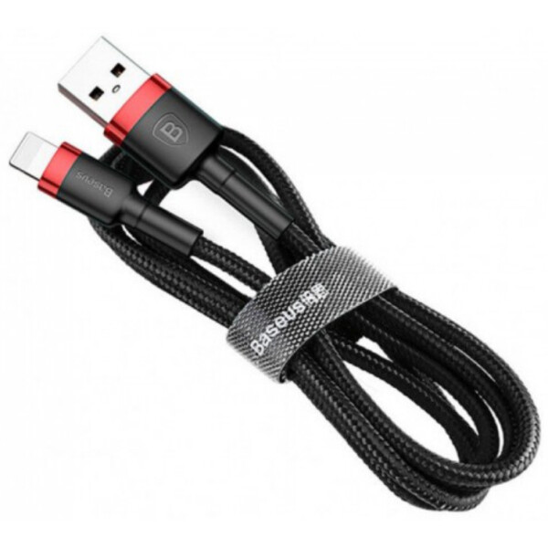 

Baseus Kevlar для iPhone/iPad/iPod Lightning 1.5A 2M Red+Black