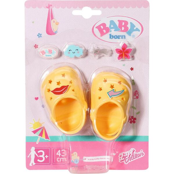 

Обувь для куклы BABY born - Праздничные сандалии с значками (828311-1)