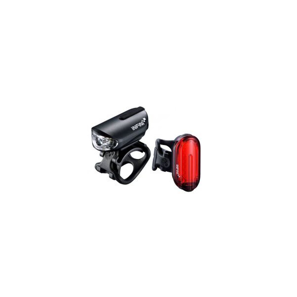 

Комплект мигалок Infini OLLEY I-210P + I-210R, 4 режиму + 7 режимів, USB кабель, з кріпл. (LTS-56-25)