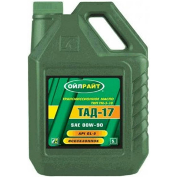 

Трансмиссионное масло OIL RIGHT ТАД-17 ТМ-5-18 80W-90 GL-5 5л