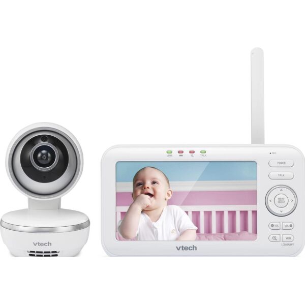 

Видеоняня VTech с дистанционным поворотом камеры, колыбельными и экраном диагональю 5" (VM5261)