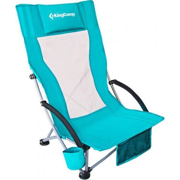 

Складное кресло KingCamp High backed beach chair (KC1901) CYAN
