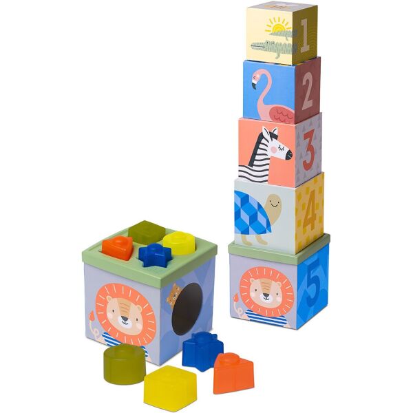 

Развивающий сортер-пирамидка Taf Toys Саванна Кубики Африка (12725)