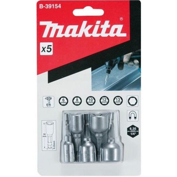 

Набор насадок магнитных Makita 1 / 4''Hex (B-39176)