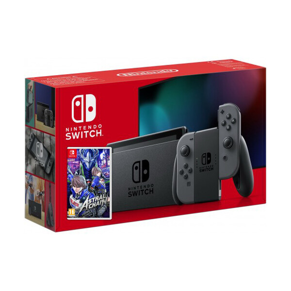 

Nintendo Switch Gray (Upgraded version) + Игра Astral Chain (русская версия)