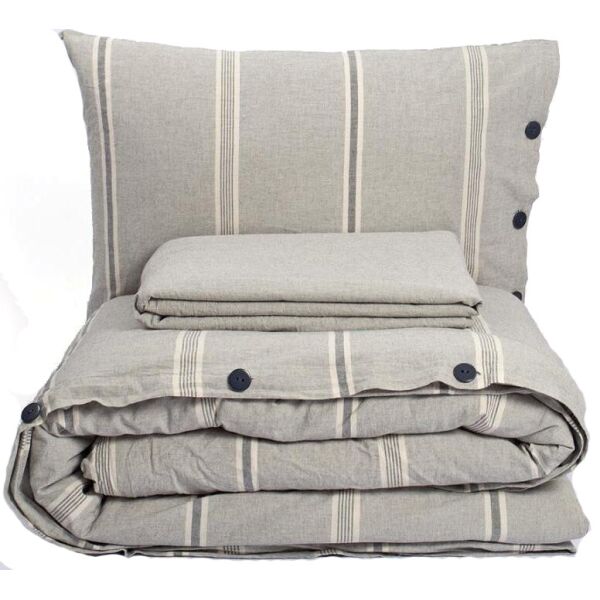 

Комплект постельного белья Barine Washed cotton - Sense gri серый семейный (svt-2000022273275)