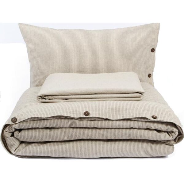 

Комплект постельного белья Barine Washed cotton - Shint beige бежевый евро (svt-2000022265096)