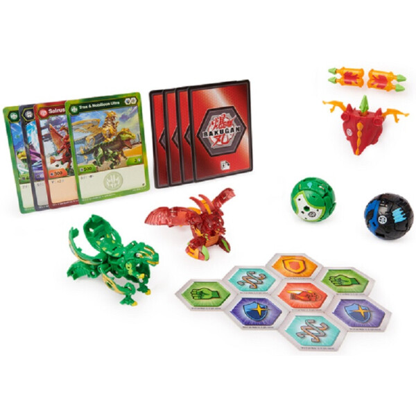 

Игровой набор Spin Master Bakugan Armored Alliance: Боевой набор из четырех бакуганов с оружием (Трокс и Сайрус) (SM64444-6)
