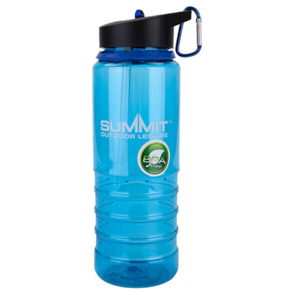 

Бутылка Summit Water Bottle Tritan с соломинкой и карабином синяя 700 мл (20665)
