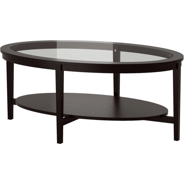 

Журнальный столик IKEA MALMSTA стекло/черно-коричневый (602.611.84)