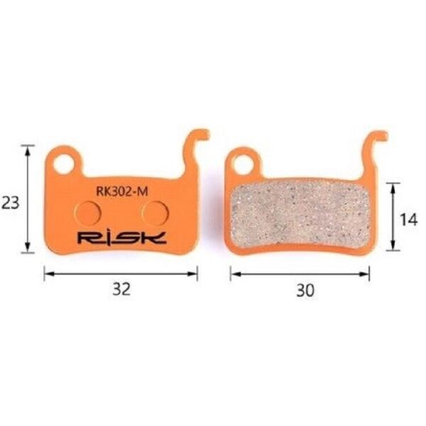

Колодки тормозные полуметалл disc RISK RK302-S Shimano M975/966/596/800/765/775/601/665/585/545/535, R-505, S-500(11097)