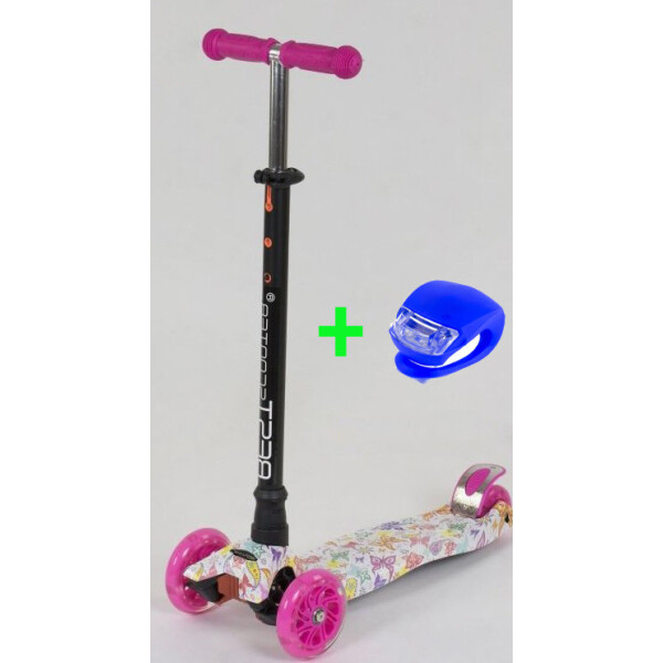 

Самокат Scooter Maxi S779 Пастель бабочки