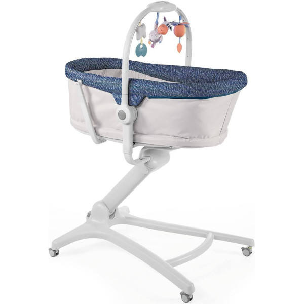 

Детская кроватка-стульчик Chicco Baby Hug 4 в 1 Серый с синим (79173.00)