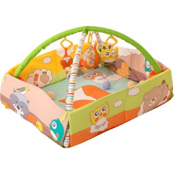 

Развивающий коврик BABY TEAM с дугами и бортиками (8566)
