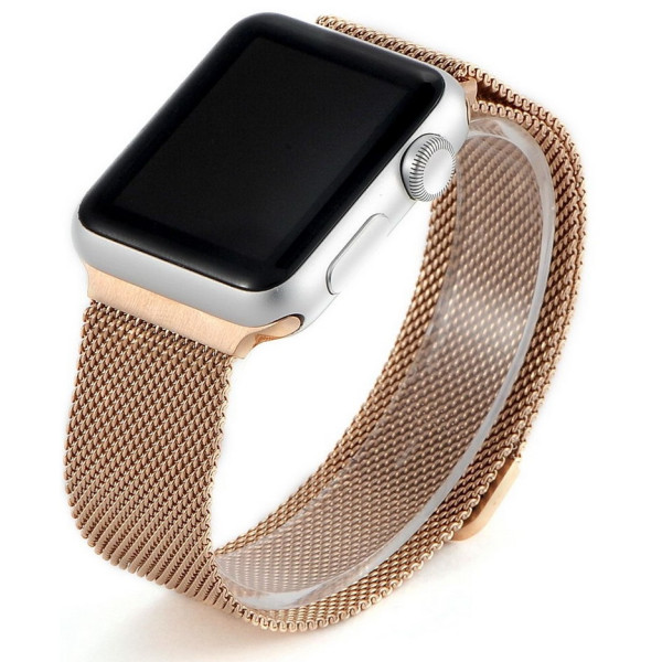 

Ремешок для Apple Watch 38мм - Coteetci W6 розовое золото