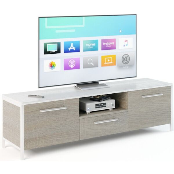 

Подставка для телевизора Fenster UNTV 01W 42,5 × 155 × 36,5 Дуб Сонома / Белый
