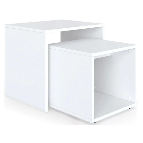 

Комплект журнальных столиков Vicco Power Duo, 2 шт, цвет белый