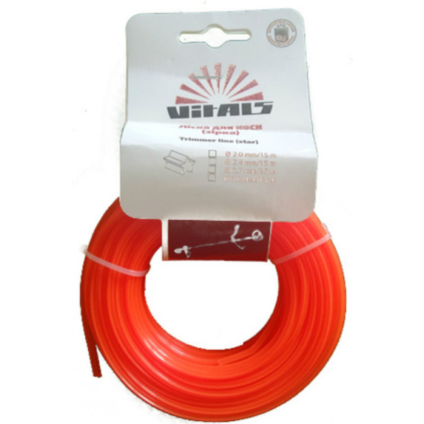 

Леска для триммера Vitals 2.4mmx15m (67361)