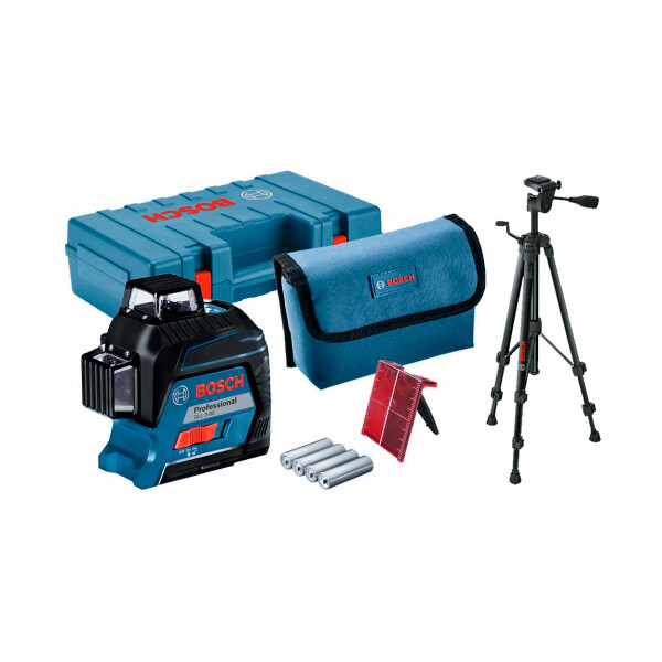 

Линейный лазерный нивелир Bosch Professional GLL 3-80 + Штатив Bosch BT 150 + кейс