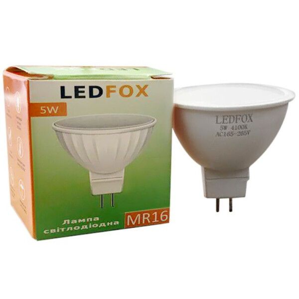 

Лампа светодиодная LEDFOX SMD MR16 5Вт (ALL-16051P-0307)