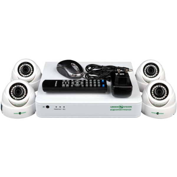 

Комплект видеонаблюдения GreenVision GV-K-S12/04 1080P