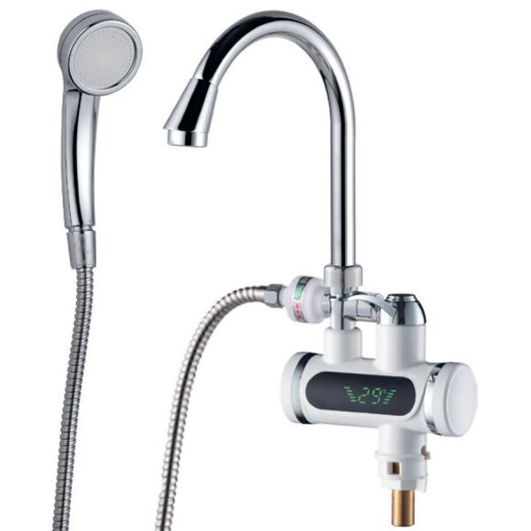 

Смеситель для ванны Aquatica (3.0 кВт 0,4-5 бар) проточный, JZ-6C141W