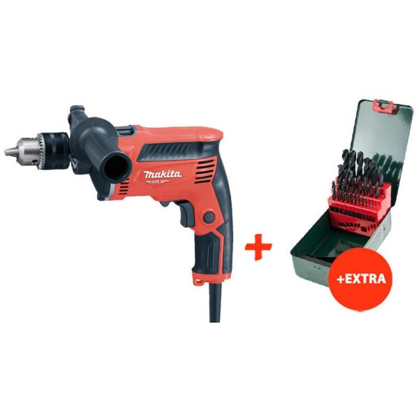 

Ударная дрель Makita M8103 + набор сверл по металлу HSS-R Promotion (25 шт.) (M8103X)