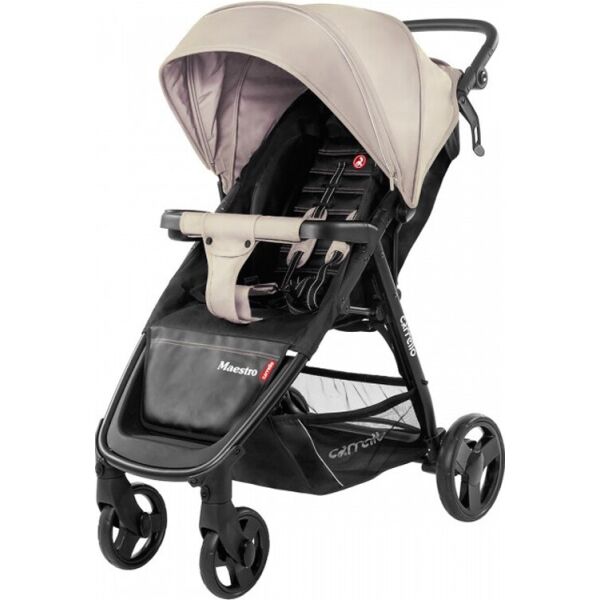 

Коляска прогулочная CARRELLO Maestro CRL-1414 Sand Beige + дождевик (светло-бежевая)