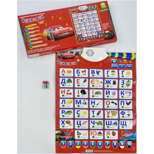 

Плакат АзбукаБукварик Play Smart Сенсорный звуковой плакат Украинский язык