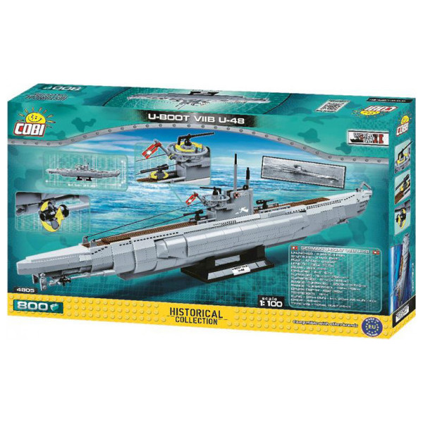 

Конструктор Cobi Подводная лодка Ваху (SS-238) (COBI-4806)
