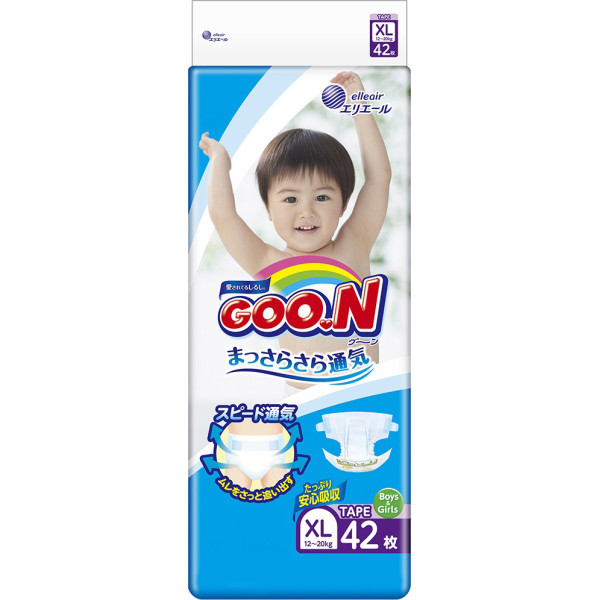 

Подгузники Goo.N S (42 шт.) унисекс