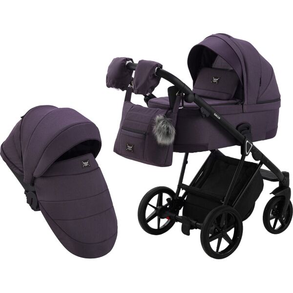 

Коляска универсальная 2 в 1 Adamex Gallo Thermo GA-8 plum perfect