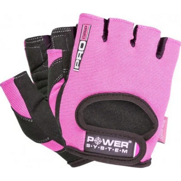 

Перчатки для фитнеса и тяжелой атлетики Power System Pro Grip PS-2250 Pink XS(00024761)
