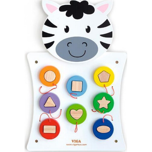 

Бизиборд Viga Toys Зебра с фигурками (50681)