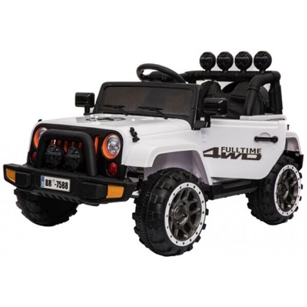

Эл-мобиль T-7833 EVA WHITE джип на Bluetooth 2.4G Р/У 12V7AH мотор 2*30W з MP3 120*70*70 /1/