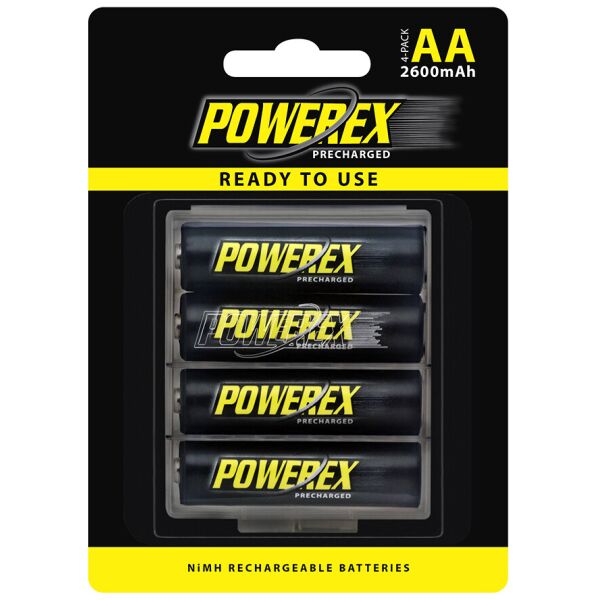

Аккумулятор Powerex с низким саморазрядом AA Ni-Mh 1.2V 2600mAh 4шт/уп blister