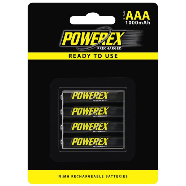 

Аккумулятор Powerex с низким саморазрядом AA Ni-Mh 1.2V 1000mAh 4шт/уп blister