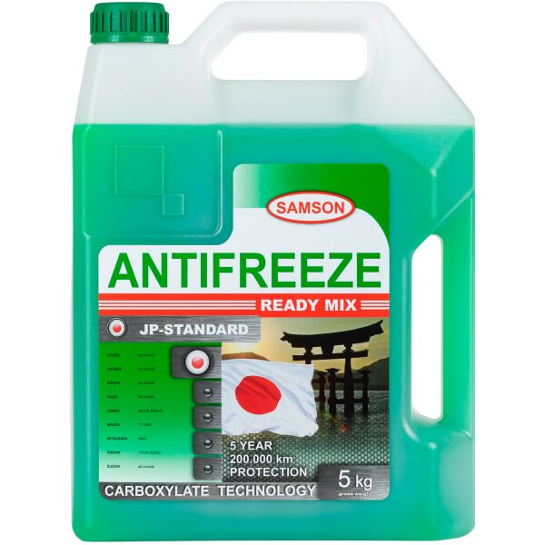 

Антифриз SAMSON JAPAN-Standard GREEN -40 5кг. Зеленый