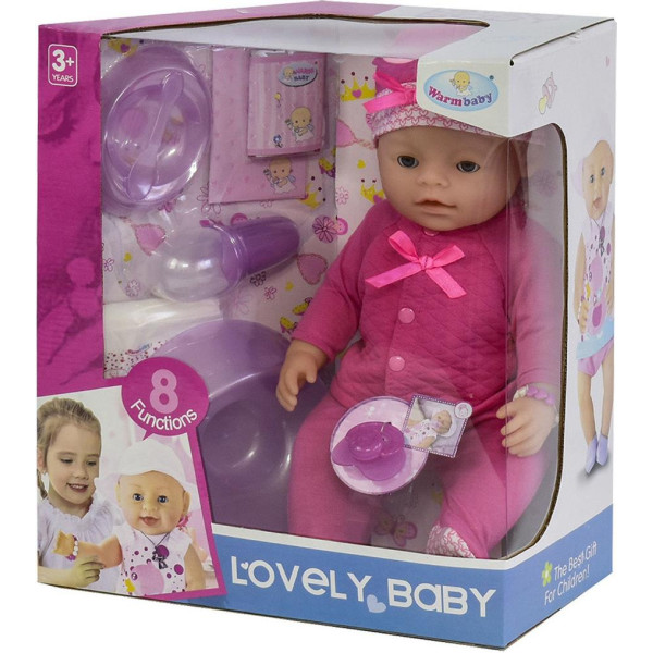 

Пупс Warm Baby 8040-488 с аксессуарами