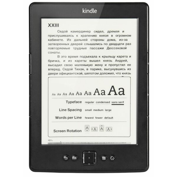 

Электронная книга Amazon KIndle Paperwhite 6 (5, gen 2012) Black "Refurbished"