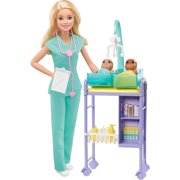 

Кукла Barbie Я могу быть Педиатр Baby Doctor Playset with Blonde Doll GKH23